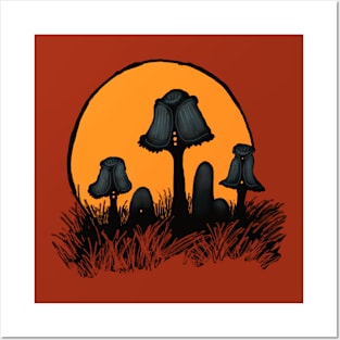 Nocturne Mushroom Posters and Art